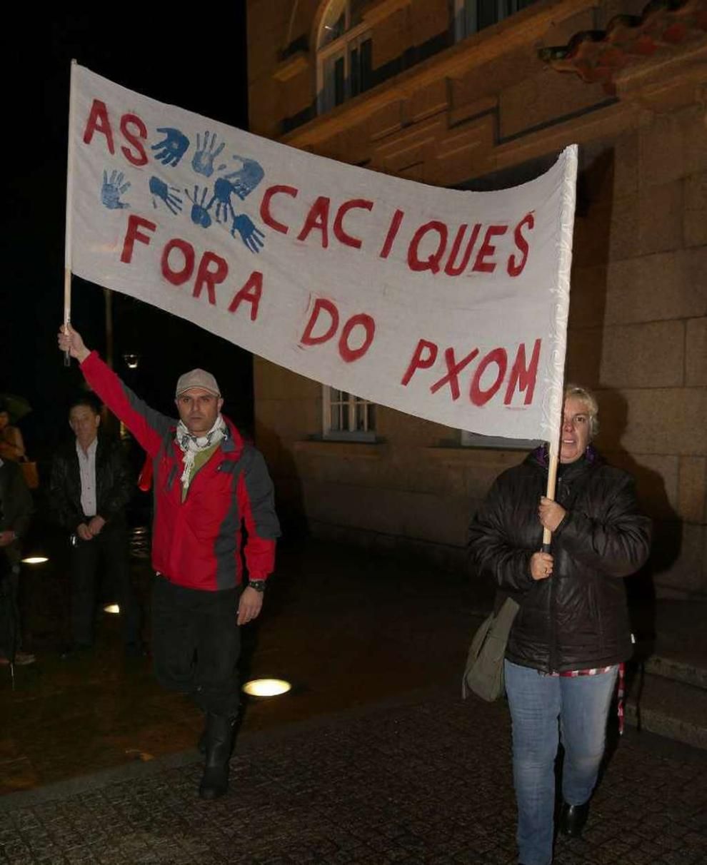 Imagen de archivo sobre las protestas por el PXOM de O Grove.