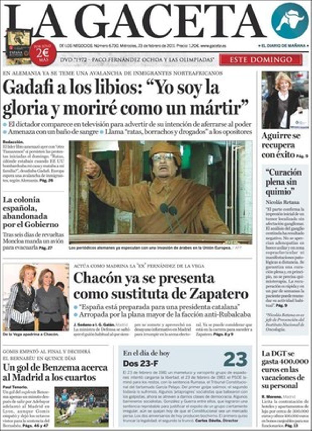 la gaceta 23-02-2011