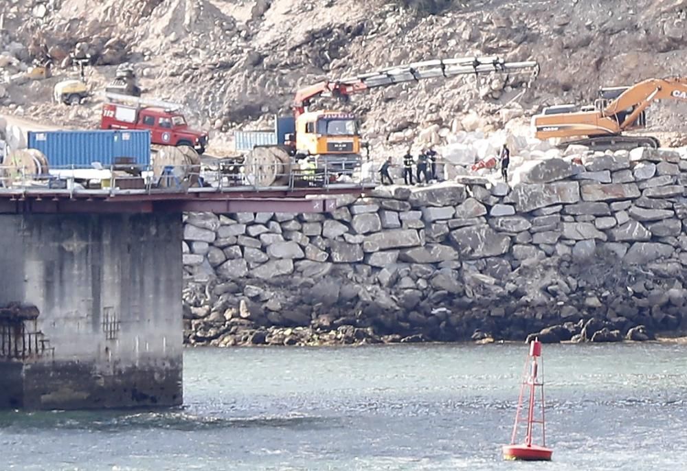 Accidente laboral en el puente de Rande