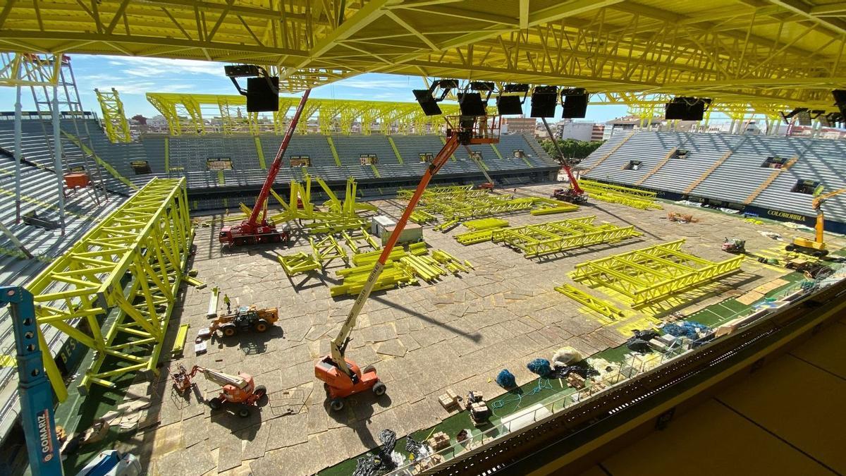 Las obras del nuevo estadio del Villarreal