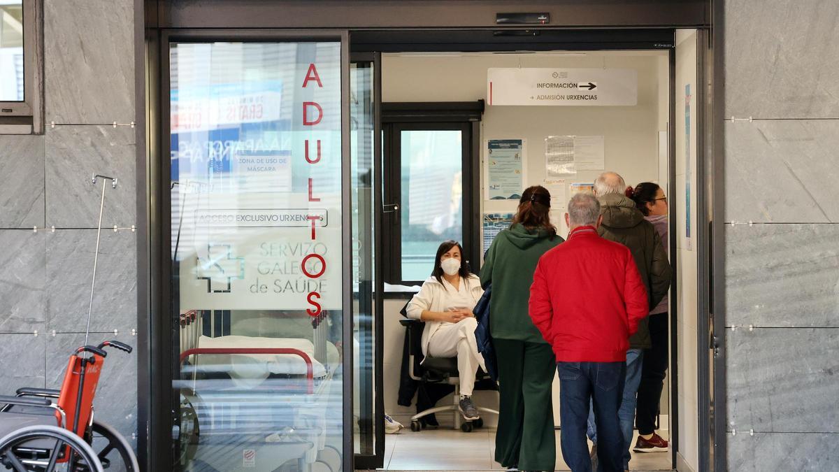 Servicio de Urgencias del hospital Álvaro Cunqueiro.