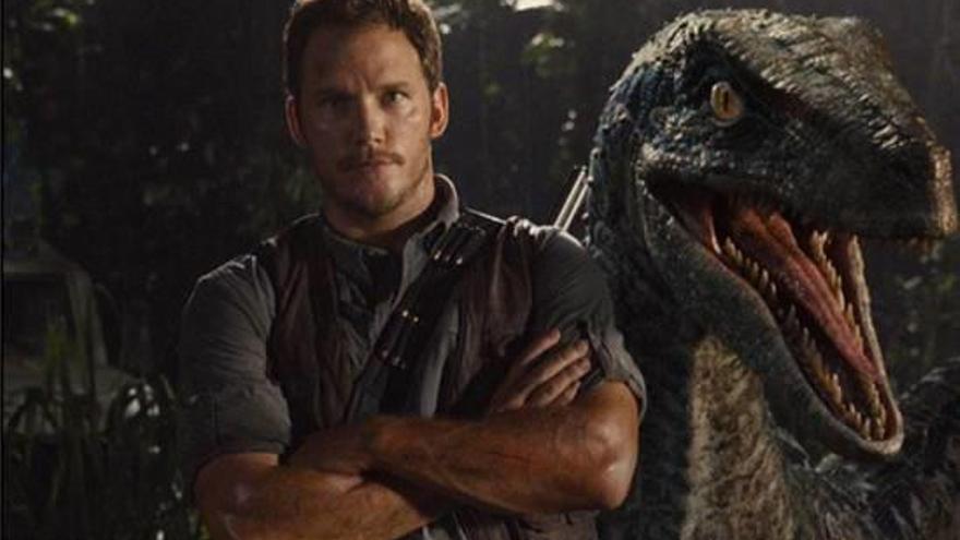 El actor Chris Pratt en la nueva entrega de Jurassic World, dirigida por Bayona.