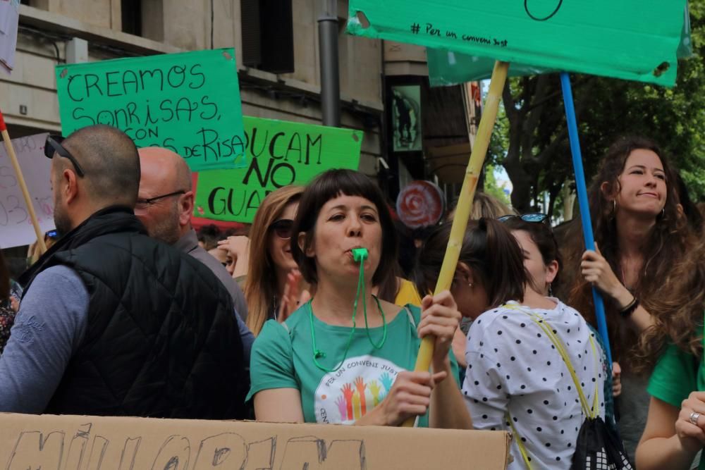 Las trabajadoras de las escoletes se movilizan para pedir un sueldo digno