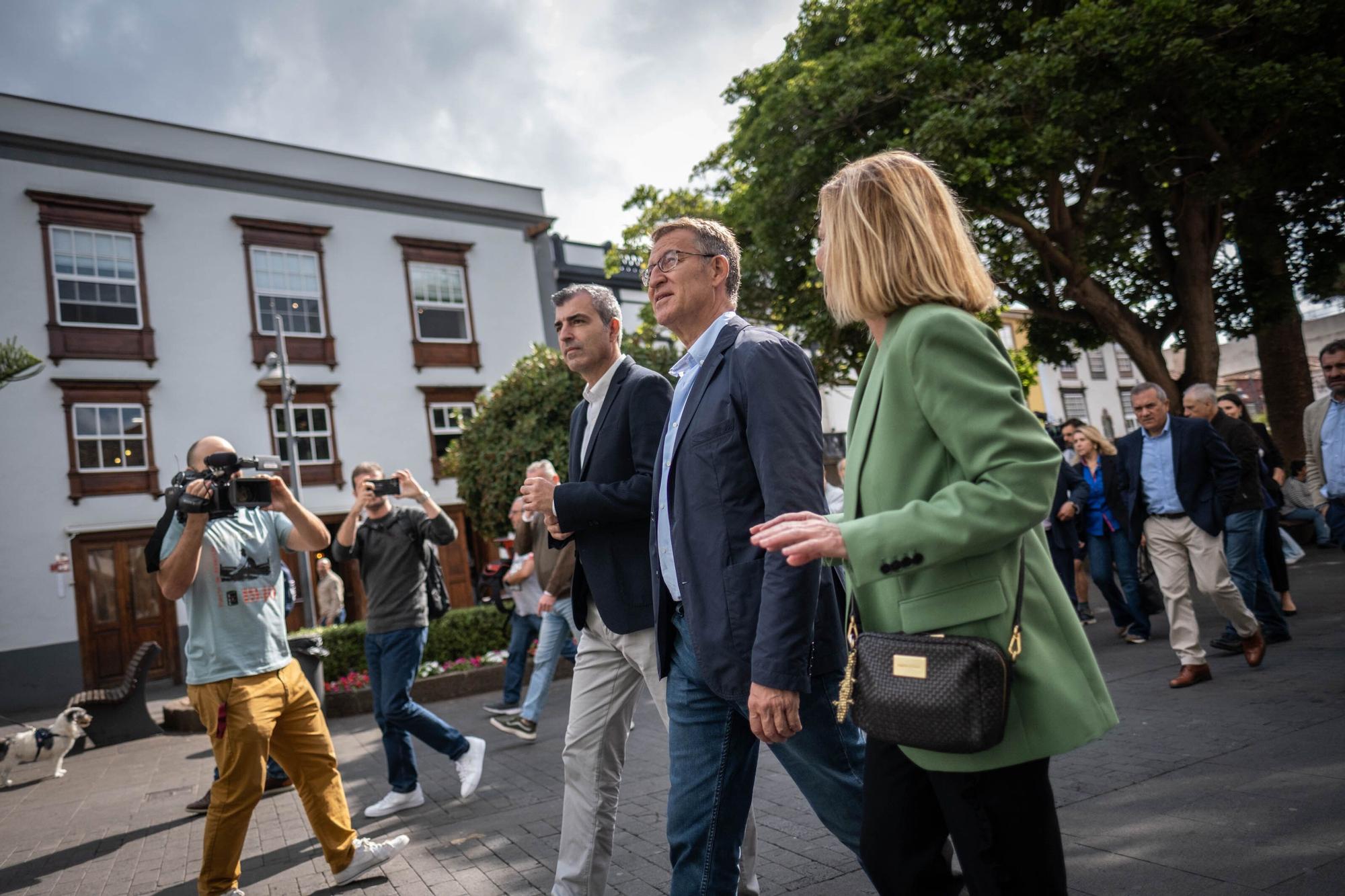 Alberto Núñez Feijóo visita La Laguna