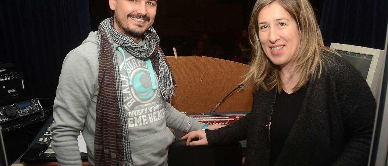 Óscar Ferreira y Andrea Bayer, fundadores de la compañía gallega Baobab Teatro. // Rafa Vázquez