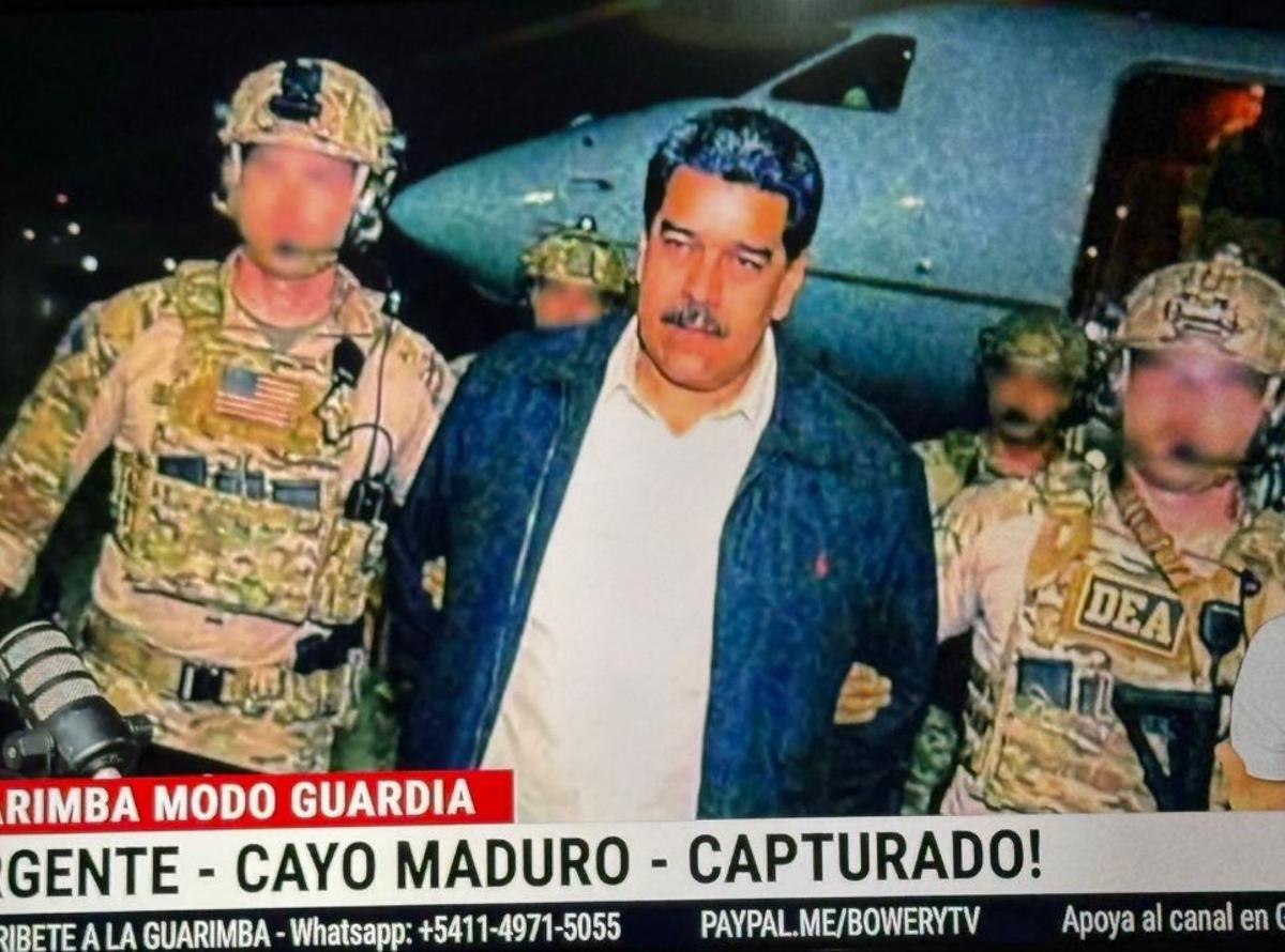 Maduro, capturado por las tropas estadounidenses