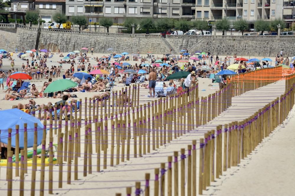 Los bañistas "pasan" de las parcelas de Silgar