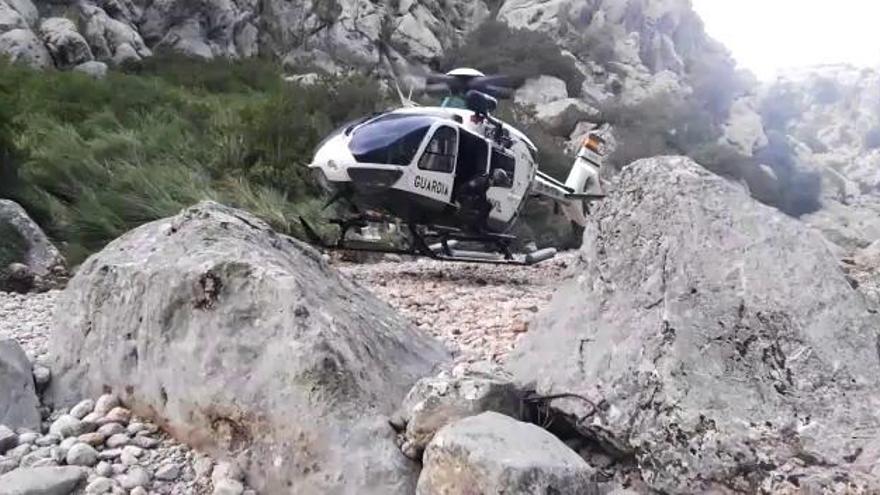 Rescate en el torrente de sa Fosca