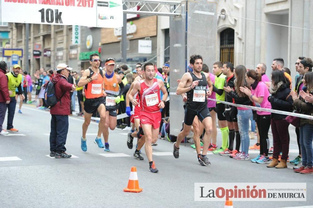 Murcia Maratón y 10 k. Paso por la Gran Vía