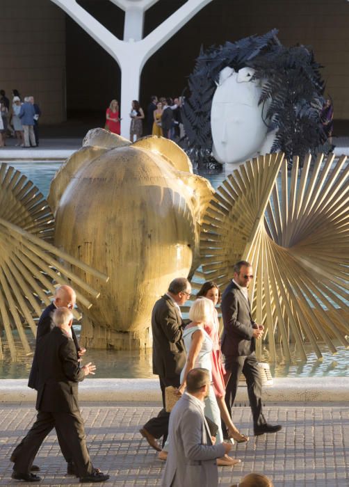 Presentación de las esculturas de Valdés en la Ciudad de las Artes y las Ciencias