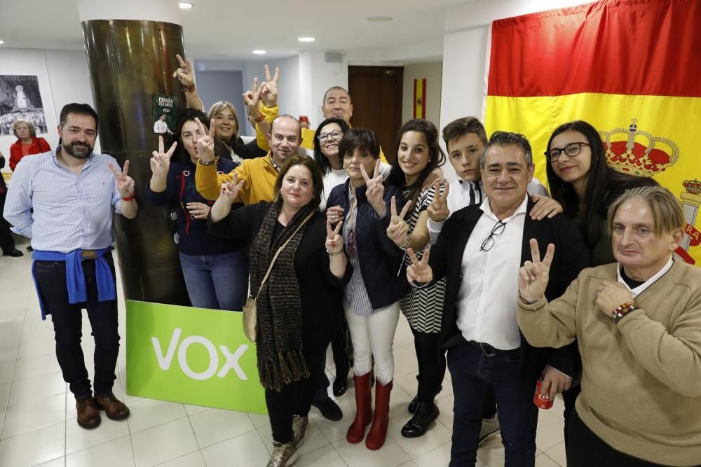 Noche electoral de Vox en Asturias