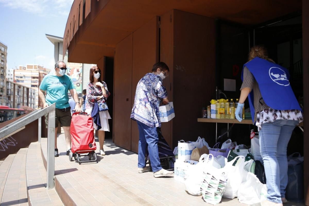 Recogida de alimentos en los centros cívicos de Zaragoza