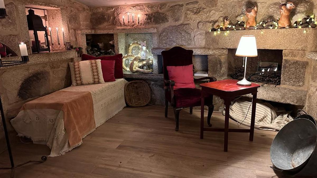 Una de las casas de la Aldea Grobit de A Toxa.