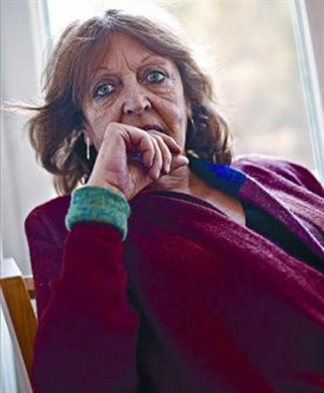 L’escriptora Cristina Fernández Cubas, a la seu de l’editorial Tusquets.