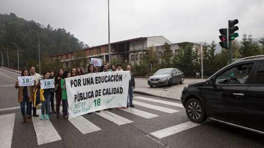 Protesta por las 18 horas lectivas