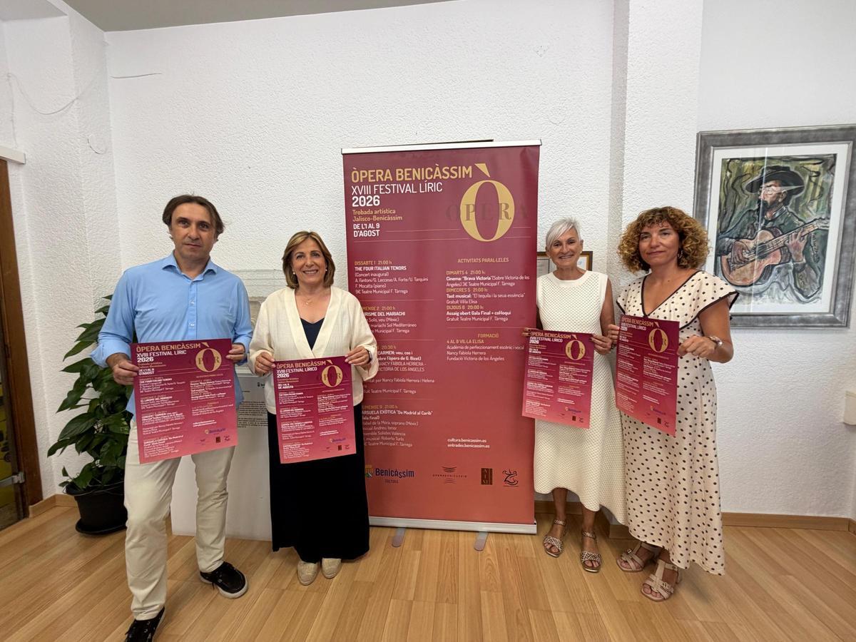 La alcaldesa de Benicàssim, Susana Marqués, y la concejala de Cultura, Rosa Mari Gil, han presentado la cita.