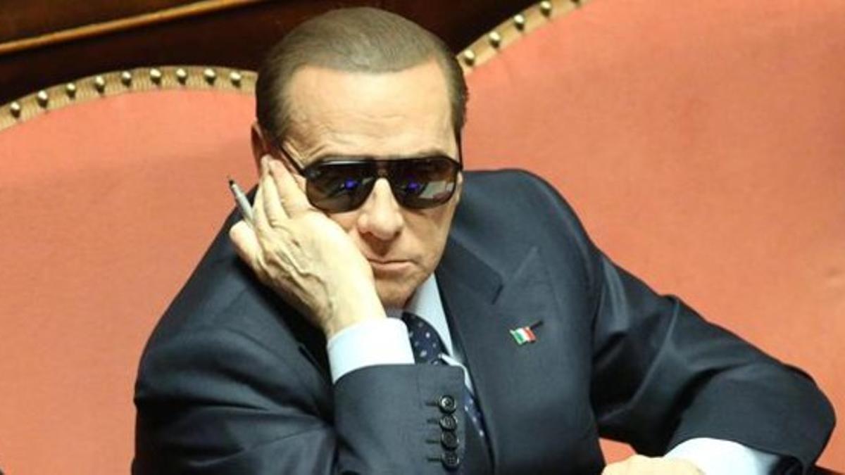 Berlusconi, el 16 de marzo, en Roma.