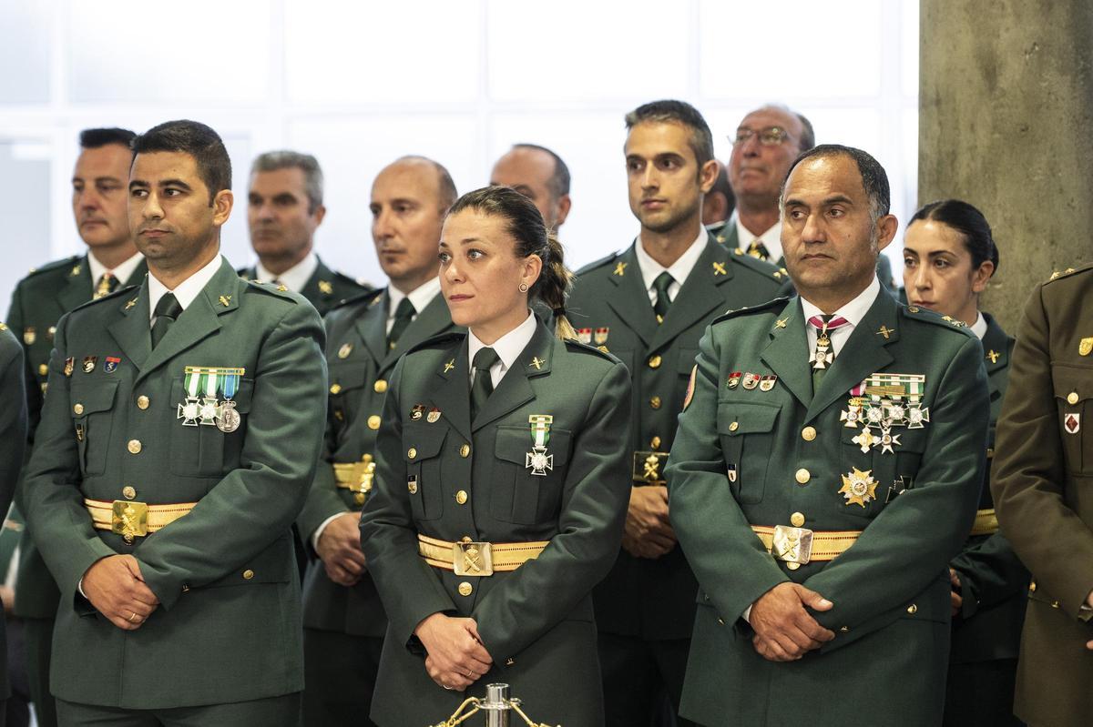 Un momento del acto de la Guardia Civil.