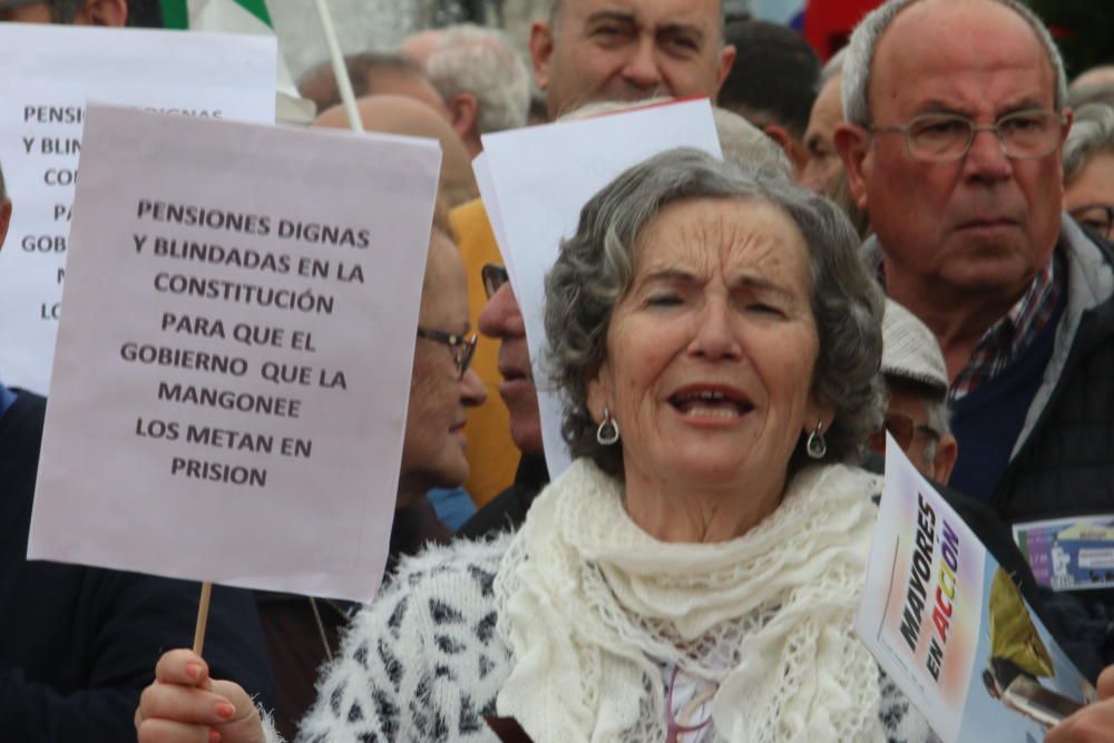 Concentración en Málaga por unas pensiones "dignas"