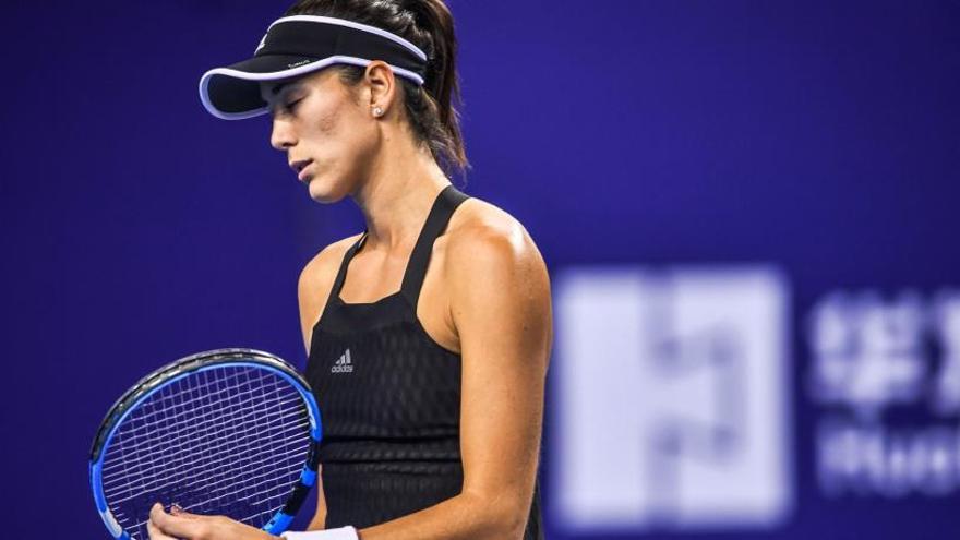 Garbiñe Muguruza, durante el torneo Elite Trophy de Zhuhai