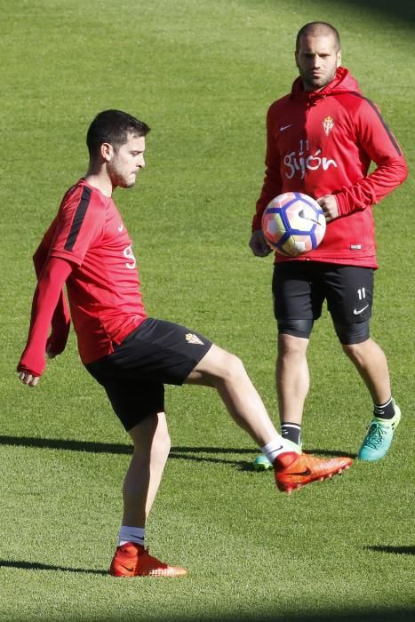 Entrenamiento del Sporting 04/04/2017