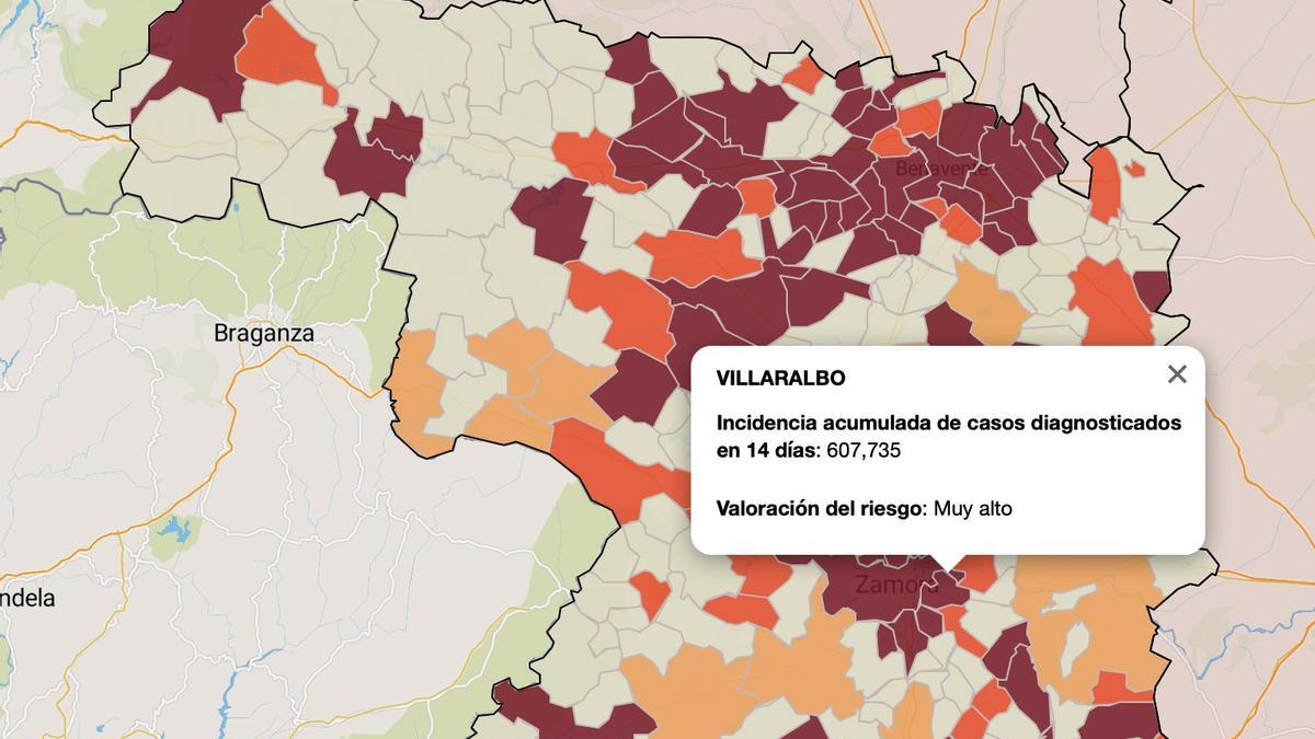 Villaralbo, en riesgo muy alto por coronavirus.