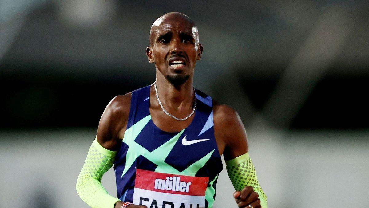 Mo Farah, durante un campeonato de atletismo.