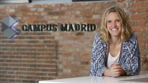 La directora de Campus Google Madrid, Sofía Benjumea, en la sede de este centro para emprendedores.