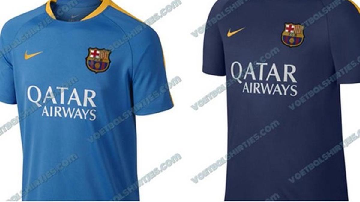 Así serían las nuevas equipaciones para entrenar del Barça