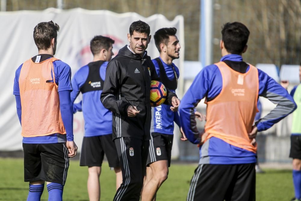 Entrenamiento del Real Oviedo.