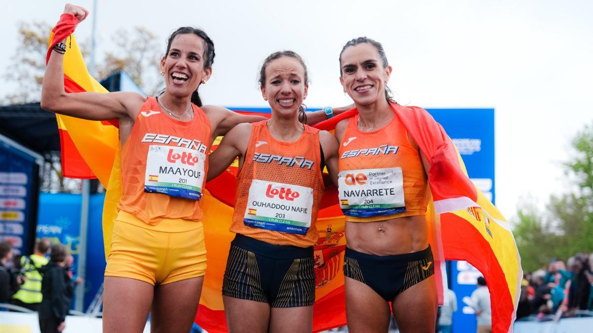 Sensacional actuación del trío español