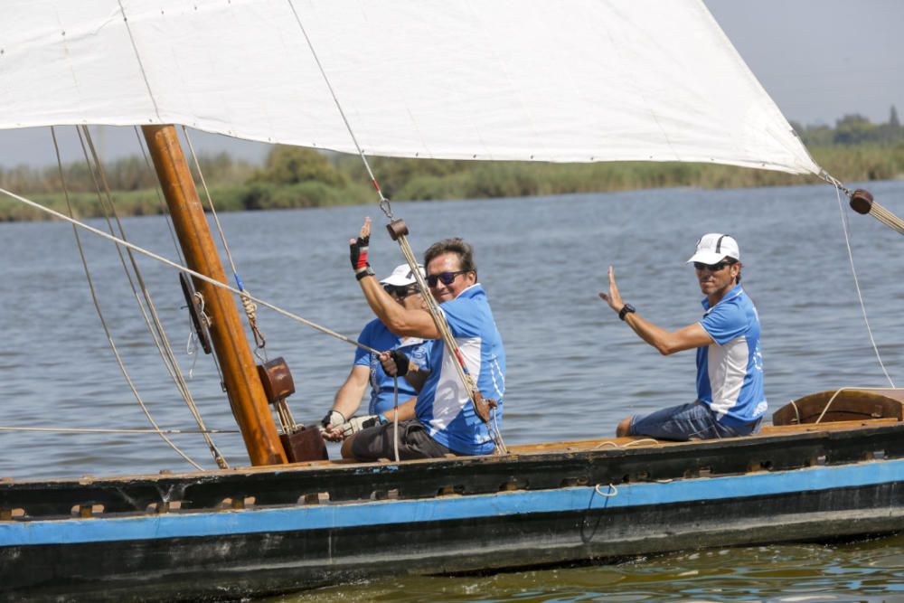 Regata-exhibición de vela latina en l'Albufera