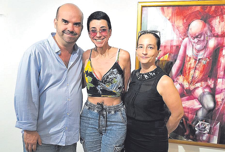 Rafa Ríos, Martina Romero y Amalia Valcaneras.