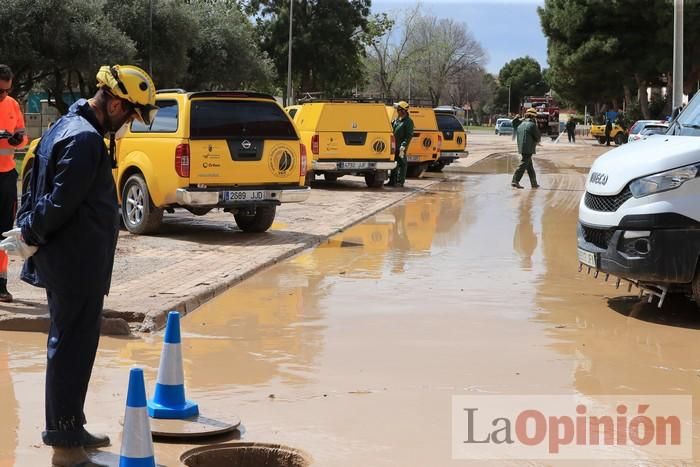 Limpian Los Alcázares tras las fuertes lluvias de los últimos días