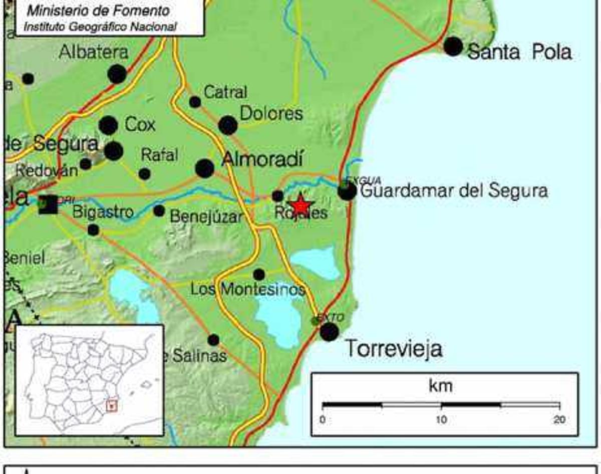 Dos terremotos en sólo 10 horas en la Vega Baja se dejan sentir en el Baix Vinalopó