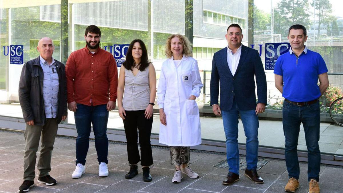 Xerardo García, Rubén Prieto, María Majellaro, Eddy Sotelo, Mabel Loza y José Brea (i-d).   | // USC