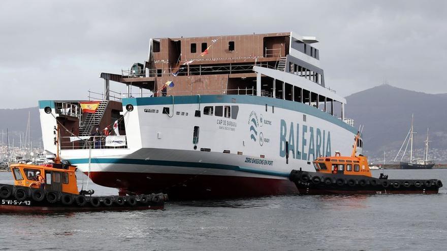 Baleària bota en Vigo el primer ferri eléctrico fabricado en España