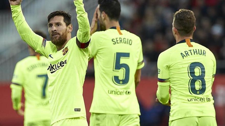 Messi sentencia a un Girona que planta cara con uno menos