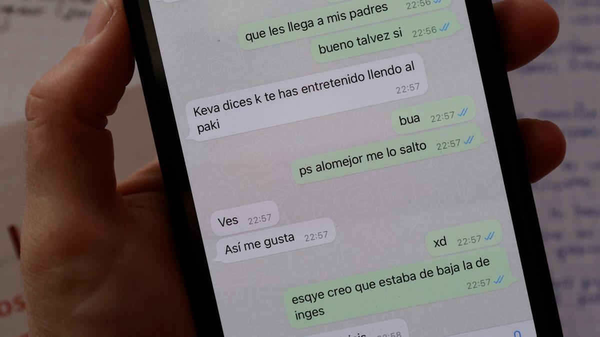 Ejemplos de palabras mal escritas en una conversación de Whatsapp