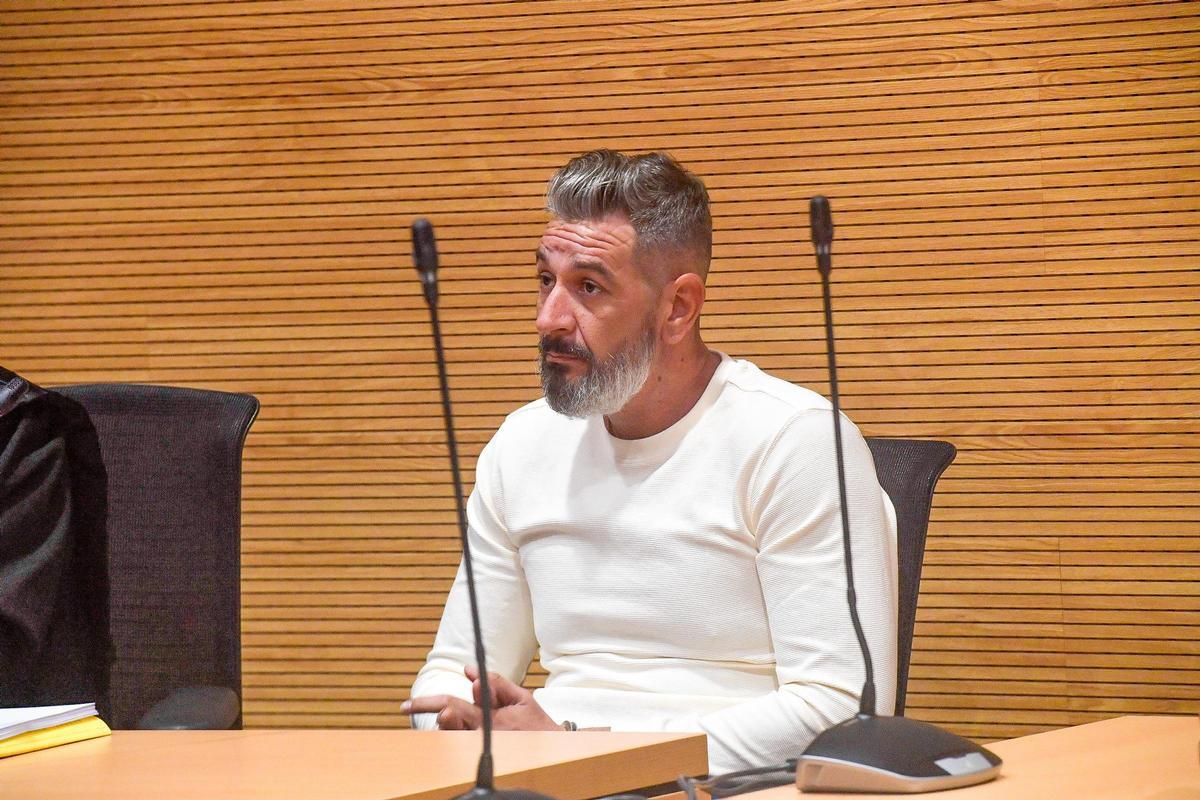 El acusado Ubay Alemán en el juicio ante el tribunal del Jurado.