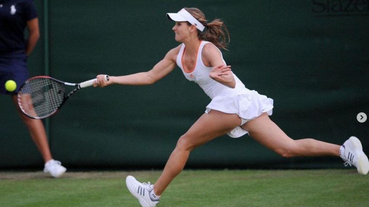 Ashley Harkleroad, durante una participación en Wimbledon.