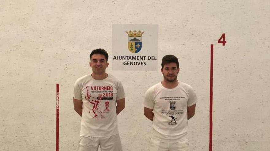 Borja (Bicorp), Roberto (Alzira) i Feo (Llosa), els únics invictes en l’Individual de raspall masculí