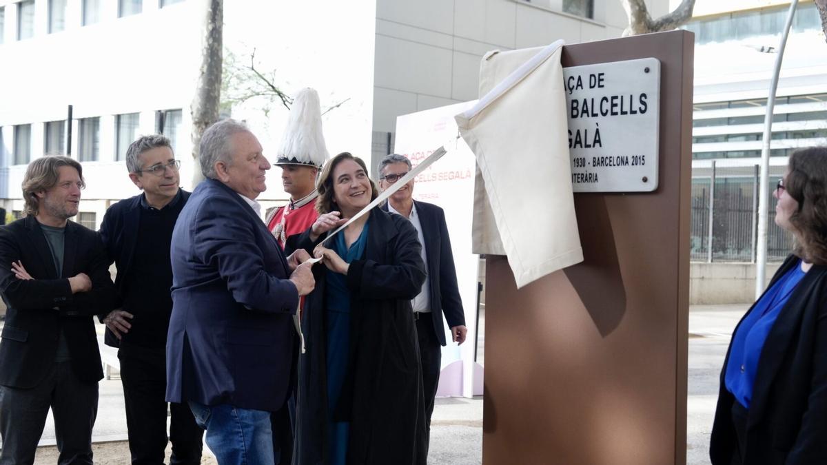 Inauguración de la plaza Carme Balcells