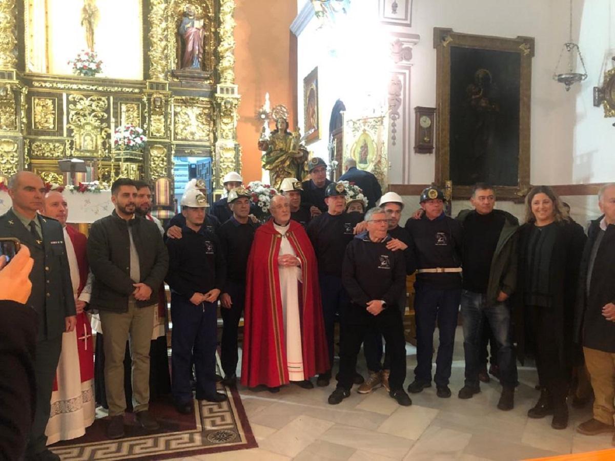 Misa celebrada por la festividad de Santa Bárbara