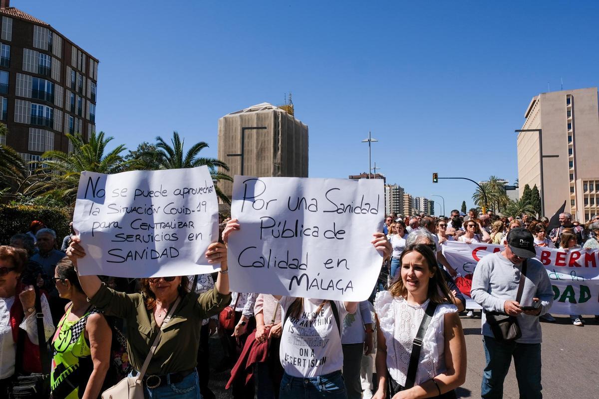 Manifestación en defensa de la sanidad pública del pasado 25 de marzo.