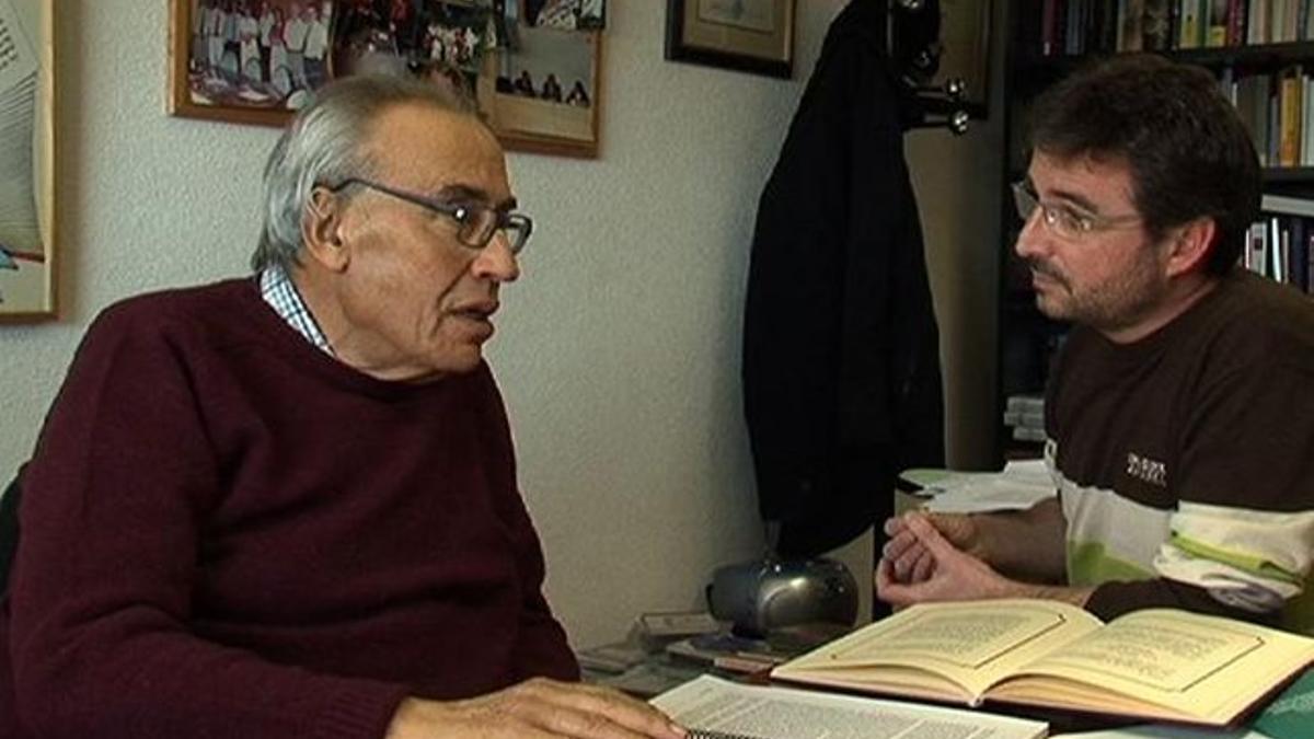 Peces-Barba con Jordi Évole, el pasado febrero.