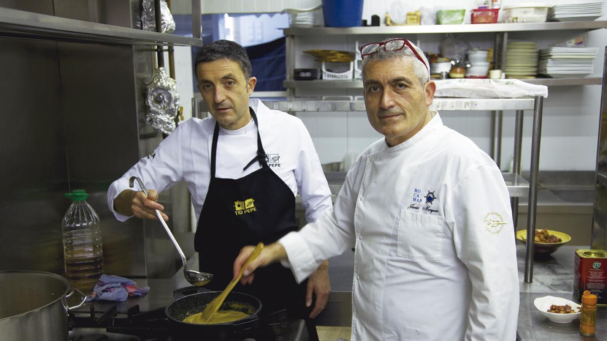 Los cocineros de &#039;La festa al plat&#039;.