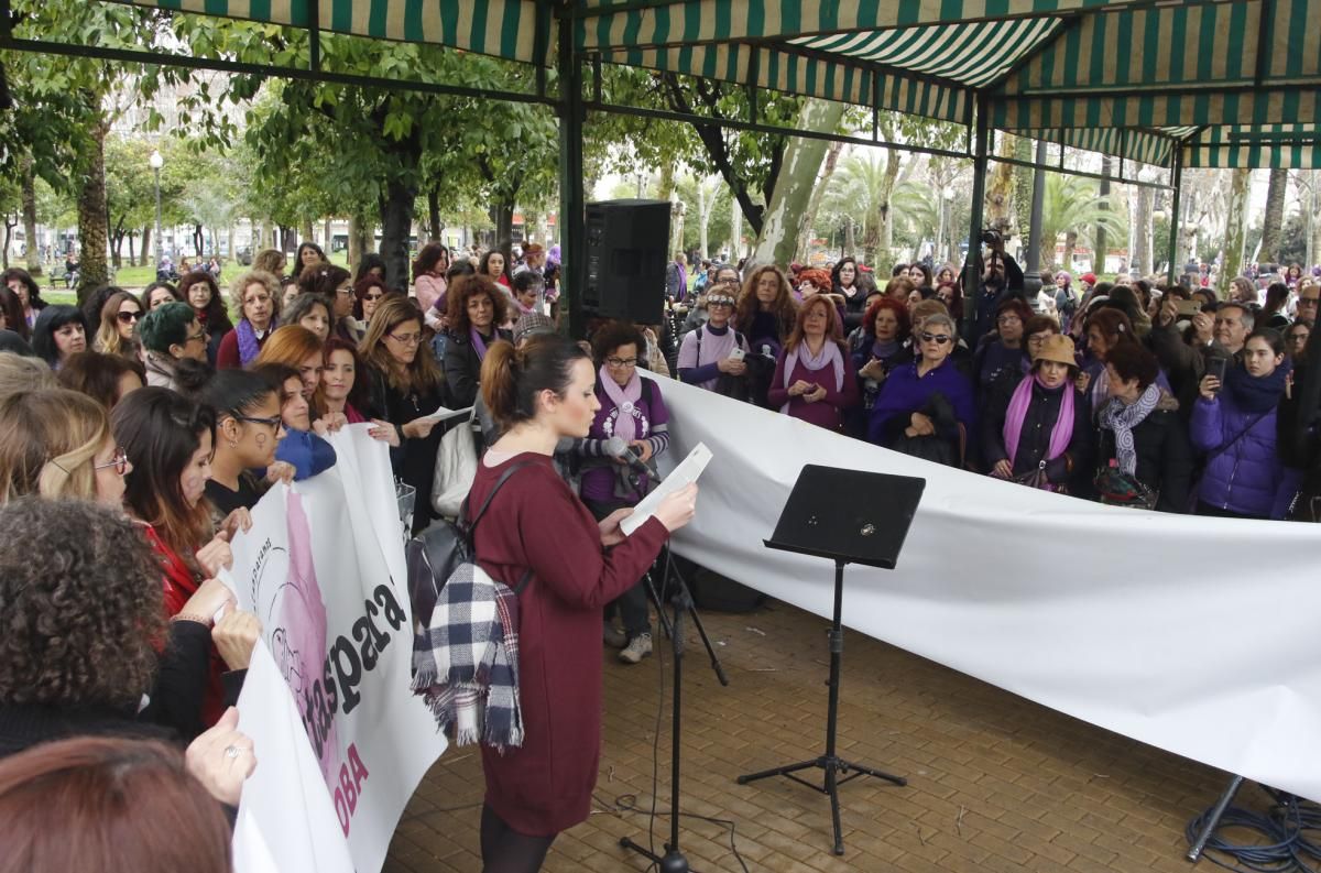 Centenares de mujeres de distintos colectivos llevan sus reivindicaciones a Colón