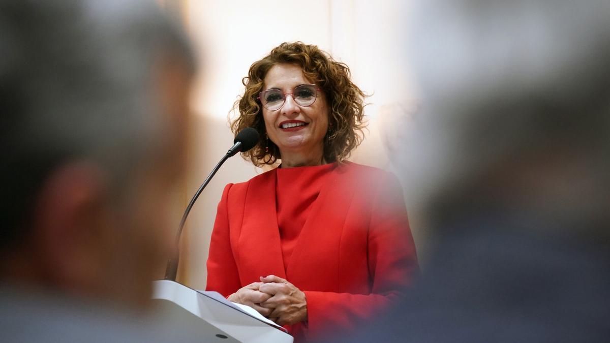 La vicepresidenta primera del Gobierno y ministra de Hacienda, María Jesús Montero.