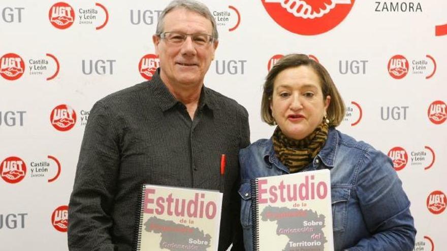 Dirigentes de UGT presentan el estudio sobre Ordenación del Territorio